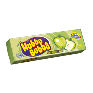 Hubba Bubba Green Apple Bubble Gum UK Import 35g 20ct
